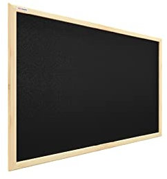 ALLboards Schwarz Pinnwand mit Holz Rahmen 60x40cm Korktafel Korkwand Pinnwand Kork