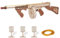 ROWOOD 3D Wooden Puzzle, Thompson Submachine Toy with Rubber Band, Mechanical Model Building Kits for Adult to Build, LQB01