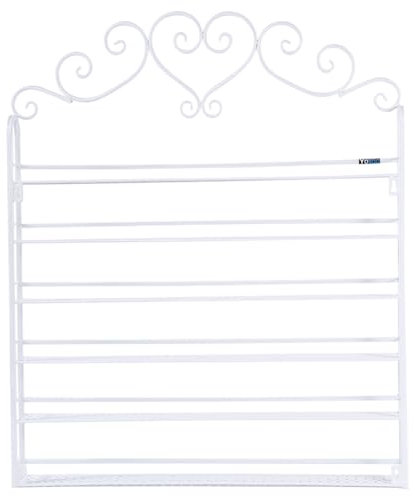 Metal Nail Polish Rack Organizer with 6 Tiers, Holds Nearly 180 Bottles, Durable and Convenient Beauty Display Shelf Stand for Storing and Organizing Your Nail Polish (White)