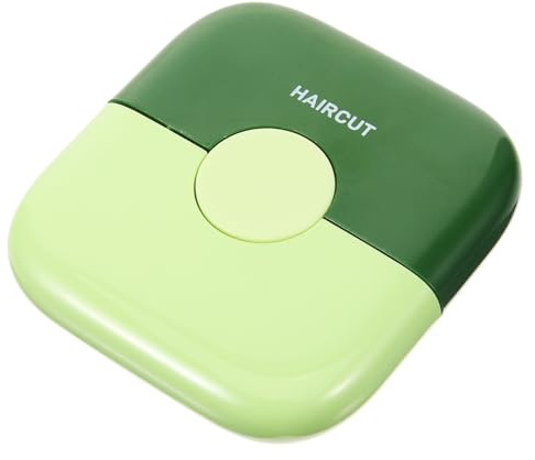 BIUDECO Recortador De Puntas Abiertas 1 Unidad Tamaño Compacto Multifuncional Portátil Para Mujeres y Niñas Uso Doméstico Color Verde Aguacate Peine Manual