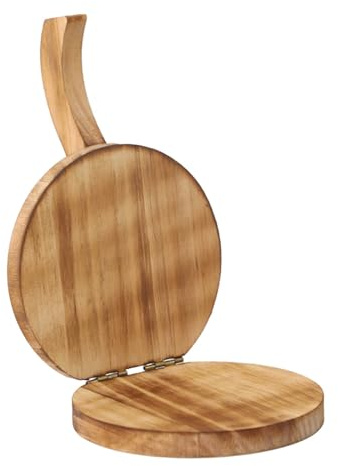 KLKCMS Tortilla-Presse aus Holz, mexikanische Tortillera-Presser, ergonomisch, multifunktional, Teigpresse für Ravioli, Tortillas, Pfannkuchen