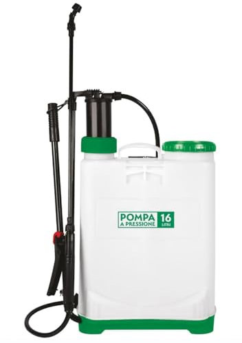 Paluplus Pompa a Pressione Manuale per Giardinaggio, Capacità 16 Litri, Nebulizzatore a spalla con valvola sfiato, 3 ugelli intercambiabili, pompa per irrorazione e disinfestazione delle piante -686