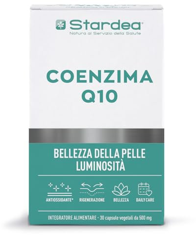 COENZIMA Q10 Capsule Vegetali | Coenzima Q10 Alto Dosaggio 120mg + Magnesio + Rame | Ubiquinone | Antiossidante | Luminosità Pelle | Stardea Coenzima Q10
