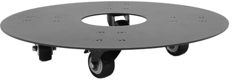 Pflanzen-Caddy mit Rädern, Runder Pflanzen-Transportwagen, Wetterfest, Rollender Pflanzenständer für Blumentopf-Garten-Topf-Mover (14 Zoll)