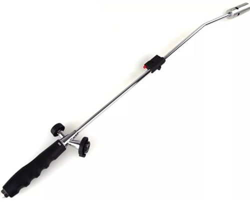 Weed Burner Wand | Adjustable Flame Gas Torch for Weed Killing in Garden, Charcoal Ignition, De-Icing & Thawing, Fungus Killing | Weed Zapper with Cordless Design | Alloy Steel | 76cm