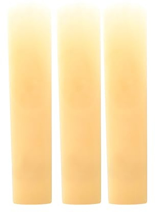 träblåsinstrument 3st Tenor Sopran Sax Harts Saxofon Musikinstrument for nybörjare Träblåsinstrument Tillbehör(Yellow,7.9 * 1.4 * 0.25 cm)