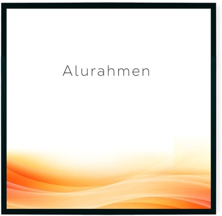 RAWWEST.BIS Bilderrahmen aus Aluminium 50x50 cm Fotorahmen Poster Schwarz | Alurahmen mit schnellem Montage-System, Plakatrahmen mit Acrylglas, Rahmen für Bilder Poster Fotos, Posterrahmen Fotorahmen