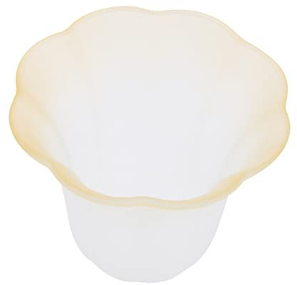 Hoement Frosted Glass Lamp Shade Socket Modern Tea Color Lampshade for Pendant Wall Table Ceiling Lights Smooth Edges Safe Touch Decorative Chandelier Cover for Home Lighting