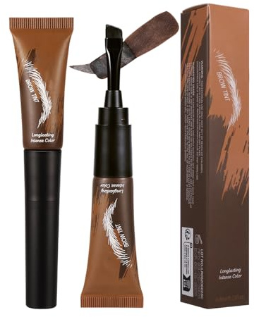 Ögonbrynsfärg för kvinnor - 6,8 ml omedelbar brynfärg, vattenfast brynton, naturlig brynsmink, långvarig brynförstärkare, Quick Brow Beauty Kit | Semipermanent färgning av ögonbryn för vuxna