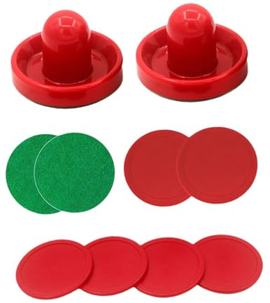 CRDARAAV Air Hockey Pucks familjespel mini lufthockey bordsspel för hem spelbord pucker och pushers