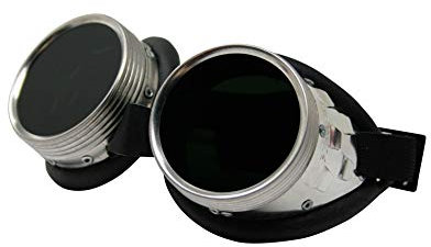 STROOF Occhiali con anelli a vite, cuscinetti in pelle, livello di protezione: 4-1 pezzi