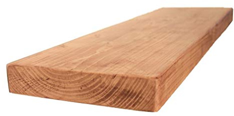 Chill House Flat Rustic Floating Shelf 9x2 inches, 120cm long - Natural Oak Finish Reclaimed Wood Floating Shelves for Wall Decor, Rustic Wooden Shelves for Bedroom, Living Room, Kitchen, or Bathroom