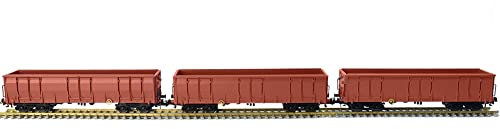 Evemodel 3Stk. H0 Offener Güterwagen Hochbordwagen Transport Containerwagen Eaos der SBB