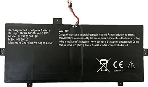 Backupower Ersatz MLP3592106P*2P 40060417 Akku Kompatibel mit Medion Akoya E2221T E2225T E2227T E2228T E4241 E4242 3.8V 38Wh/10000mAh