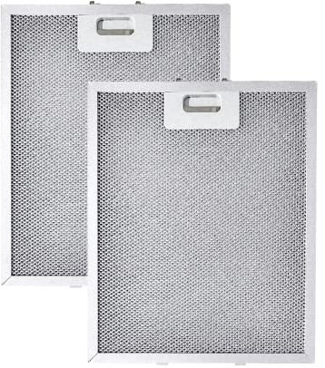 Amazinpure 2x 318 x 258mm Metallgewebefilter kompatibel mit Baumatic Filter Fettfilter Metallfilter für Gerät Dunstabzugshaube Abzugshaube Esse Haube