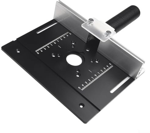 Aluminium Router Tisch Insert Plate Fräsen Flip Board CNC Graviert Klare Skala Geeignet Für Verschiedene Holzbearbeitungsbedürfnisse