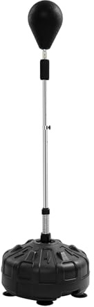TESUGN Punchingball Boxstand 120-160cm, Standboxsack Einstellbare Erwachsene, Freistehender Boxball Boxsack mit Ständer für MMA-Training, Boxausrüstung, Workout-Ausrüstung, Stressabbau & Fitness