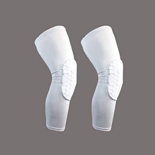 TRoki Breathable Honeycomb Bumper Knee Pads: Longer Sports Protection for Basketball, Cycling, and More (Medium)