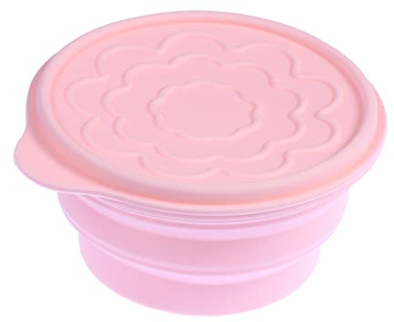 VANZACK Collapsible Silicone Bowl Lid Food-grade Expandable Storage Container for Camping Travel Hiking Home Kitchen School Lightweight and Microwave Safe
