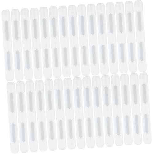 Healvian 45 Paare Brille Feste Ohrstütze Praktische Brillenhüllen Ohrpolster Für Brillen Sportbrille Schaufelstiel Ersetzen Schläfenspitzen Ärmel Brillenbügel Weiß Ohrclip Kieselgel Tempel