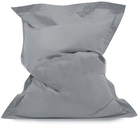 UGEFKMQ Bodenkisssen Sitzsackwasserdichte Pool-Liege, Outdoor-Entspannungssofa, Oxford, Wasserdichter Stoff, Schwimmbad-Schwimmsack, Stuhl, 140 cm X 180 cm (Ohne Füllung),Hellgrau,180Cm*140Cm