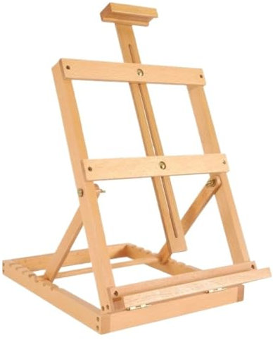 Caballete de arte de madera plegable pequeño y mediano Caballete de exhibición for artistas al aire libre Pintura multifuncional Tablero de dibujo de madera Caballete de exhibición portátil for pintur