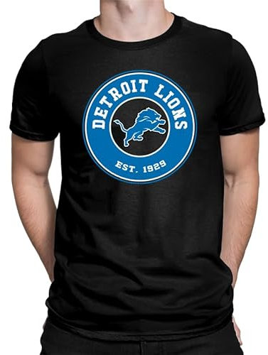 WriteFusion American Football Team Play Offs Fotboll Final 20., Detroit Lions schwarzm, XXL