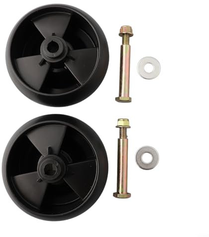 QOXEZY Robuste Ersatz-Räder für Kompatibilität mit CADET-Rasenmähern, Deck Räder 5 Zoll Ersatzteile Kompatibel mit Cadet 734-04155 Oregon 72-025 Rotary 12648 für 42-54 Zoll Rasenmäher Plattform