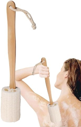 Luffa, spugna per la schiena, per la doccia, spazzola per la schiena | spazzola per la pulizia del corpo, spugna per la schiena, scrub e migliora la salute della pelle, luffa per la doccia