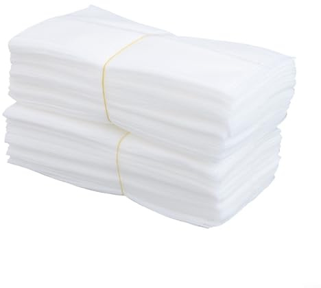 Bolsas de cultivo de plantas, 100 unidades, no tejidas, ecológicas y prácticas para el crecimiento del vivero (16 x 18 cm, plegable)