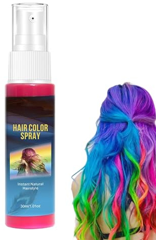 Spray De Color Para El Cabello 30ml Cobertura De Raíces Y Estilización | Tinte Temporal Natural Para El Cabello para Halloween, , Maquillaje Diario, Vacaciones, Salón, Viaje, Boda