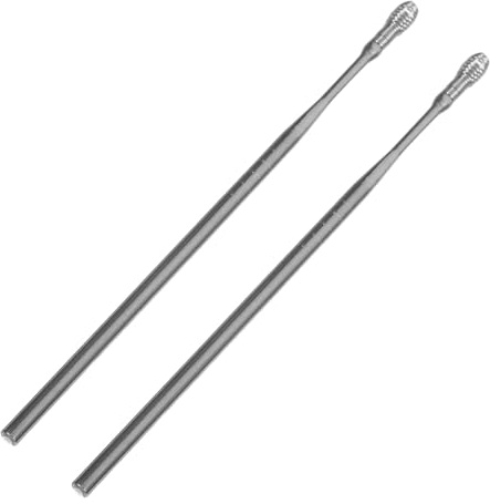 WATIIFUFU 2 St Öronvaxplock Ta bort öronvax sked för borttagning av öronvax öronrengöringsmedel öronrena verktyg Earwax Cleaning Tools öronrengöringsverktyg Silver
