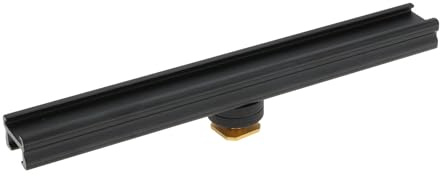 eMagTech Camera Hot Cold Shoe Extension Rail Bar with 1/4 Inch Mount for LED Video Lights Microphones and Accessories,20CM