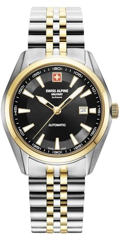 Swiss Alpine Military Herren Automatik Uhr Armbanduhr 7091.2 Edelstahl