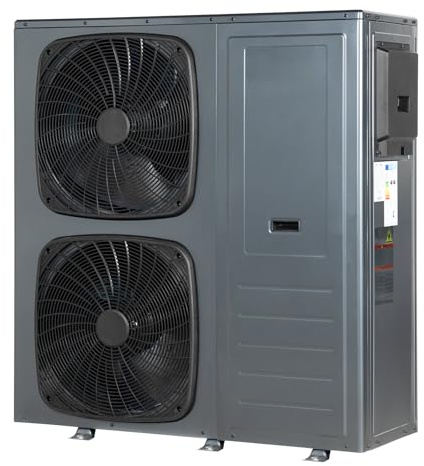 Techomey Pompe à Chaleur Air Eau, 16kW, R290, COP 4.92, Pompe à Chaleur Monobloc, Contrôle Intelligent avec WiFi, Fonction Triple- Eau Chaude, Chauffage, Refroidissement, A+++