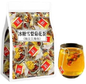 Thé au chrysanthème de poire et sucre candi 250 g (5 X 50 sachets) Un mélange tisane, roche(1pcs)