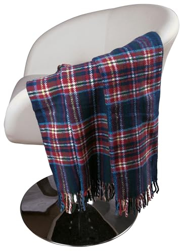Erwin Müller Plaid Padua Baumwollmischung blau Größe 130x170 cm