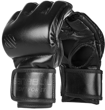 Sanabul Battle Forged 4oz MMA Gloves for Men & Women, Professional Fighting Boxing Muay Thai Kickboxing Gloves for Sparring Grappling and Training, Black X-Large