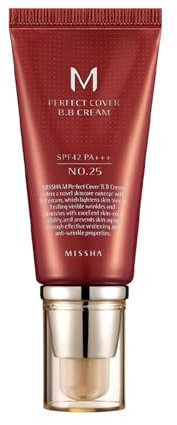MISSHA M Perfect Cover BB Creme SPF42 PA +++, 25 Warmbeige, 50 ml