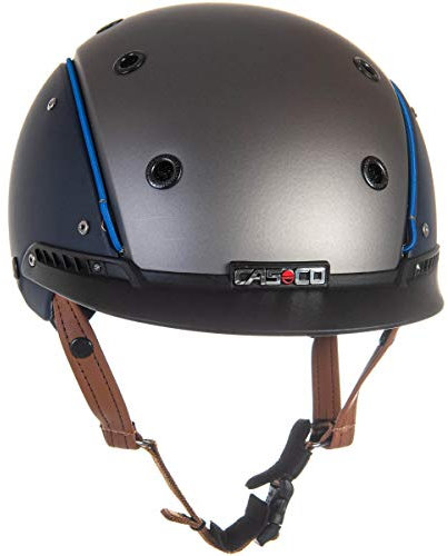 Casco Reithelm CHAMP-3 blau/anthrazit S (52-56cm) + MyStyle Wechselstreifen blau