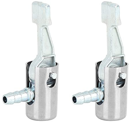 X AUTOHAUX 6mm Mandril Bloqueo Aire 2Pcs para Inflar Neumáticos | Metal, 5.5x3x1.5Cm, Para Coche Y Autobús, Inflado Rápido Sin Desmontar Rueda Lateral, Bloqueo Hermético Sin Fugas