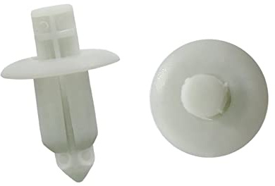 A ABSOPRO Spinta Pin Rivetto 7mm Fissaggio Paraurti Clip Plastica Grigio (30Set)