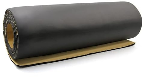 MACHSWON Tapete aislante a prueba de calor de 79 x 40 pulgadas para automóvil, 394 mil, 10 mm, 21.53 pies cuadrados, tapete amortiguador de aislamiento acústico para puerta trasera