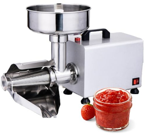 QUTBAG 370W Electric Tomato Strainer Machine, Commercial Food Milling Press Machine, Stainless Steel Food Strainer and Sauce Maker for Canning Tomato Purees Sauces