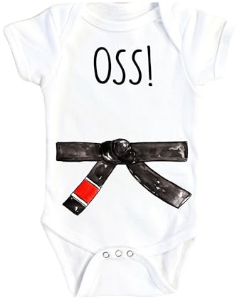NOFO VIBES BJJ Bodysuit, Brazilian Jiu Jitsu Bodysuit, Martial Arts Bodysuit, BJJ Baby Gift, BJJ Outfit, Future Black Belt Bodysuit, Black Belt Bodysuit, (Size: White 3-6M Long Sleeve Onesie®)