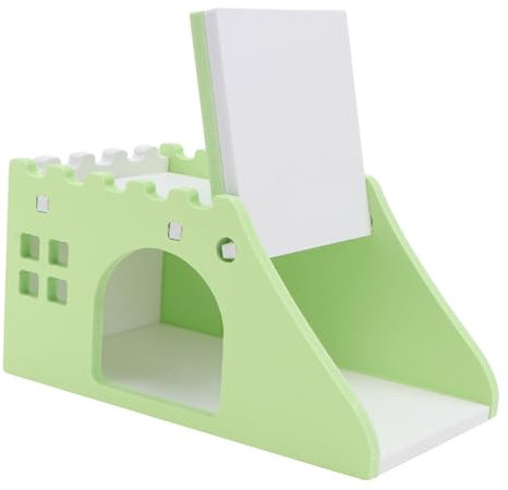 BELLIFFY Hamsterhaus Holz Mit Treppe Kleines Haustier-Spielzeug Und Schlafnest Winddichtes Versteck Für Kleine Nager Transportabel Und Komfortabel Für Hamster Und Kleintiere