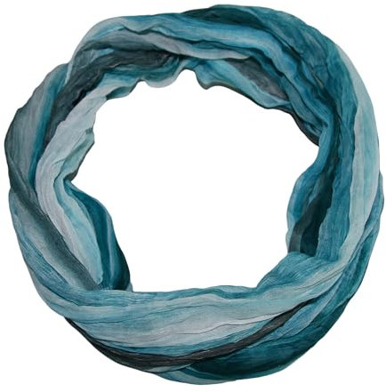 beybey® Trance Edition Damen Seide Loop Schal in herrlichen Farben - ein Seidenschal zum Verlieben (dx mint)