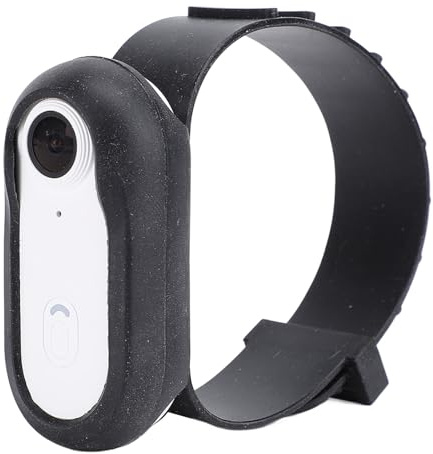 Yctze Haustierhalsband-Kamera 4K 30FPS HD Weitwinkel-Magnetschleifenaufzeichnung Tragbare Kleine Action-Kamera mit Rückenclip für Outdoor-Sport-Vlogging (White)