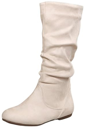 BGFIPAJG Regalo Per Mamma Natale Stivali Da Donna Con Pelliccia Stivaletti Beige Donna 37 Stivaletti Bassi Donna Invernali Stivaletti Chelsea Donna 42 Stivali Neve Bambina