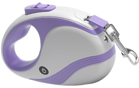 Indragbart husdjurskoppel, indragbart hundkoppel, hundkoppel, indragbart husdjurskoppel, indragbart husdjurskoppel för medelstora hundar, USB-ficklampa hundkoppel elastiskt husdjurstejp - säker